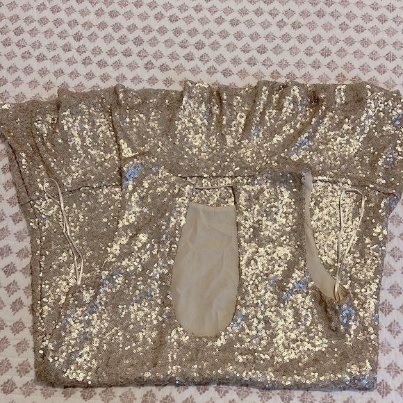 Lost + Wander Sequin Sleeveless Shift Mini Cocktail Dress Size XS Champagne Gold - Picture 17 of 17
